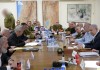 Kabinet perang Israel dan pejabat tinggi keamanan bertemu di Tel Aviv pada 14 April, beberapa jam setelah serangan rudal dan drone Iran terhadap Israel. (Sumber The Times of Israel)