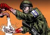 Foto: Carlos Latuff, White washing war crimes/Sumber: Meer.com