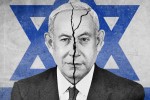 Gambar Ilustrasi Netanyahu oleh Pete Baker - Sumber: The Times