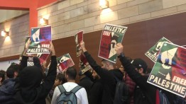 Mahasiswa American University Kairo unjuk rasa kecam negara zionis