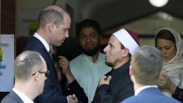 Pangeran William mengunjungi masjid Christchurch