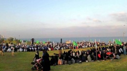 Muslim Jaffa tunaikan shalat Idul Adha di tempat terbuka