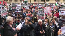 Menjelang peringatan Nakabah Palestina, ribuan aktivis gelar unjuk rasa di London