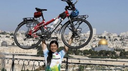Mengelilingi dunia dalam 7 tahun: pengendara sepeda Taiwan tiba di Yerusalem