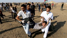 Pasukan Israel tembak puluhan demonstran Palestina di perbatasan Gaza