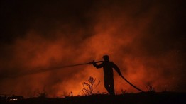 Asap Pekat Akibat Kebakaran Hutan di Lebanon dan Turki Selimuti Langit Yordania
