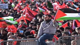 Aksi Solidaritas Untuk Palestina di Istanbul, Ribuan Rakyat Turki Kecam Deal of Century