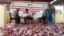 14 Ton daging Qurban dari Indonesia untuk Muslimin di Jalur Gaza