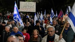 Ribuan Pemukim Israel Demo Kutuk Pemerintahan Netanyahu di Haifa
