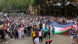 Ratusan warga Australia gelar aksi bela Al-Quds di Sydey