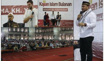 Bang Onim berbagi cerita tentang Palestina di Masjid  Istiqlal Jakarta