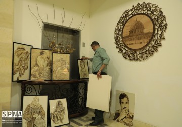 Seniman Palestina di Jalur Gaza Naji Nasr, pelukis Palestina tak berhenti berkarya meski menghadapi berbagai rintangan